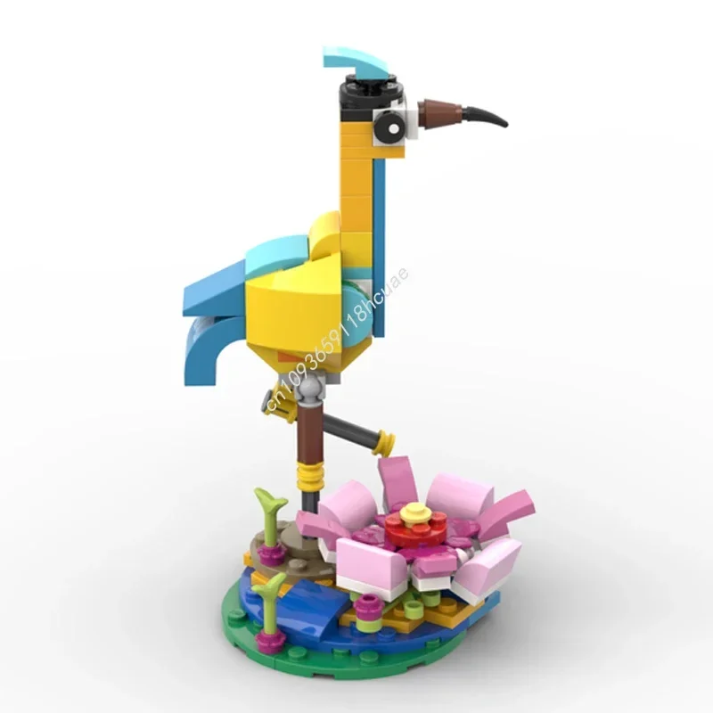 101pcs MOC Heron Building Blocks Christmas Creative Indoor Decoration DIY Model For Enthusiasts Inspires Unlimited Creat Gift