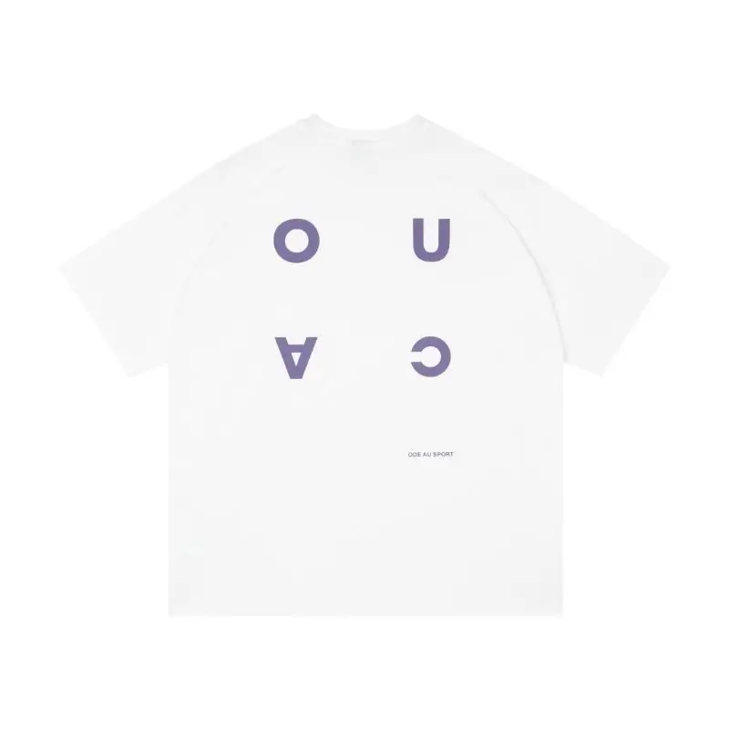 American Retro Cleanfit T-shirt Niche Men's Outdoor Heavyweight Pure Cotton Printed Tops Short Sleeved Couple's Cycling T-shirt