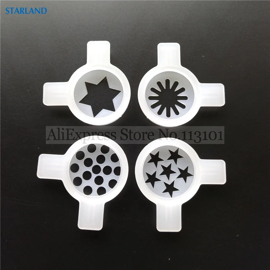Четыре крышки для моделирования, колпачки для сопла фантастической формы, Новые запасные части, фитинги для машин для мороженого Taylor, аксессуары, 26 мм