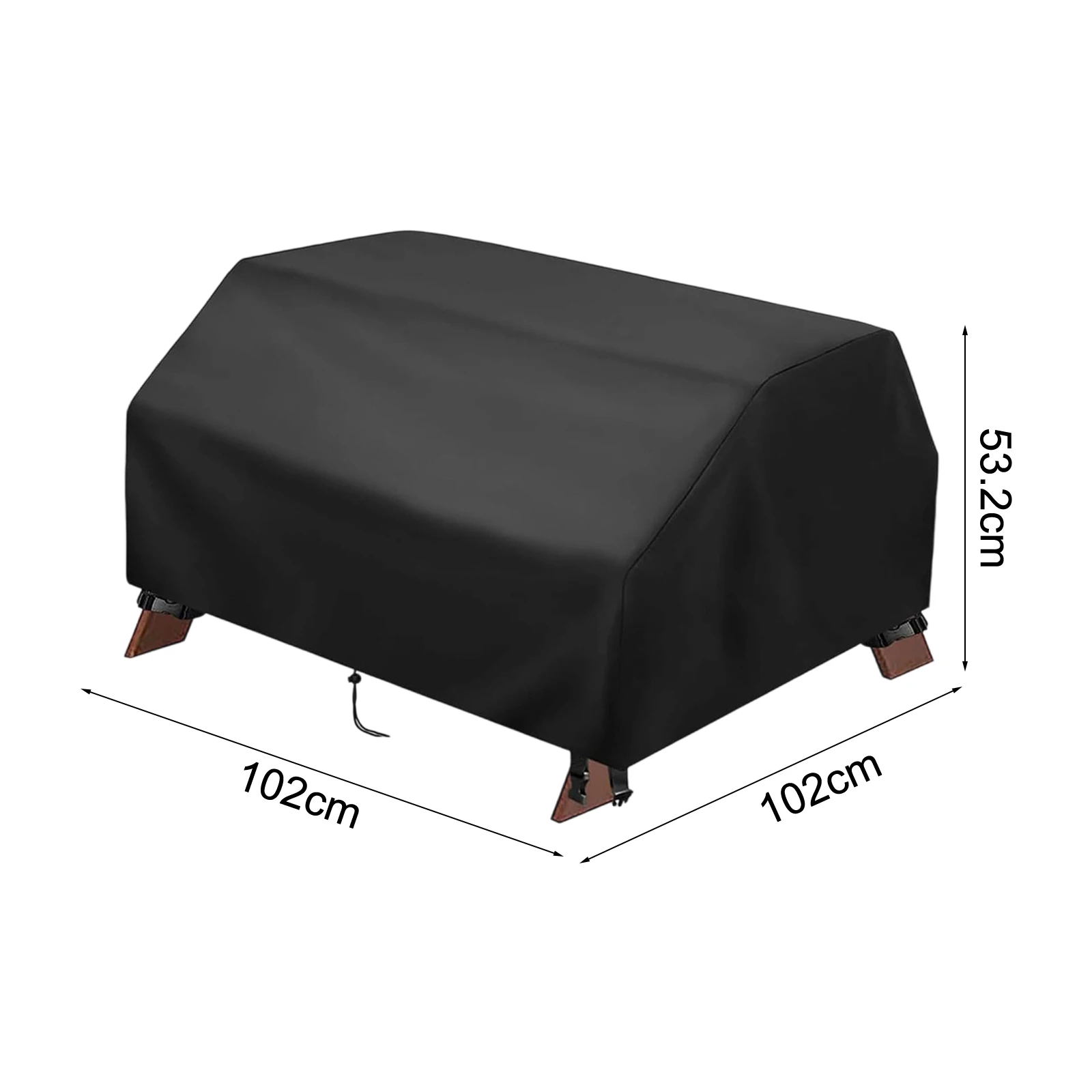 Black Sand Water Activity Table Cover Outdoor Activity Table Cover Tear Resistant Polyester Fabric Ventilated Design With Mesh