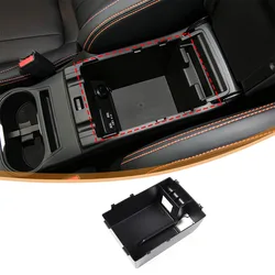 For Subaru XV 2018 2019 2020 2021 2022 ABS Black Car Center Console Armrest Storage Box Car Interior Accessories