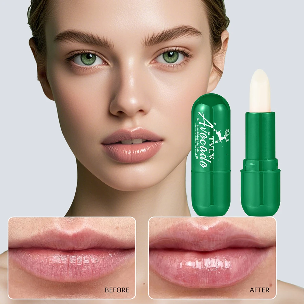 Christmas Gift For Women's 3Pcs Lip Care Nourishing Moisturizing Anti Freezing Cracking Lip Balm Brighten Lipstick Skincare