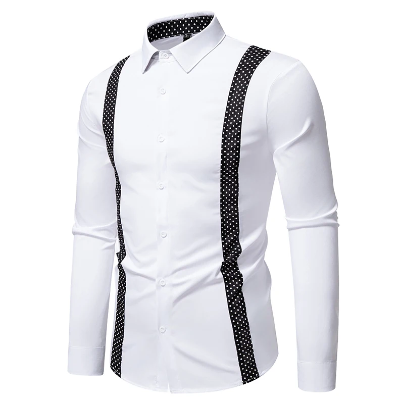 الرجال رسالة مخطط ملابس منقوشة بكم طويل قمصان غير رسمية الربيع والخريف موضة الرجال الملابس المتضخم قمصان الرجال بلوزات طويلة الأكمام