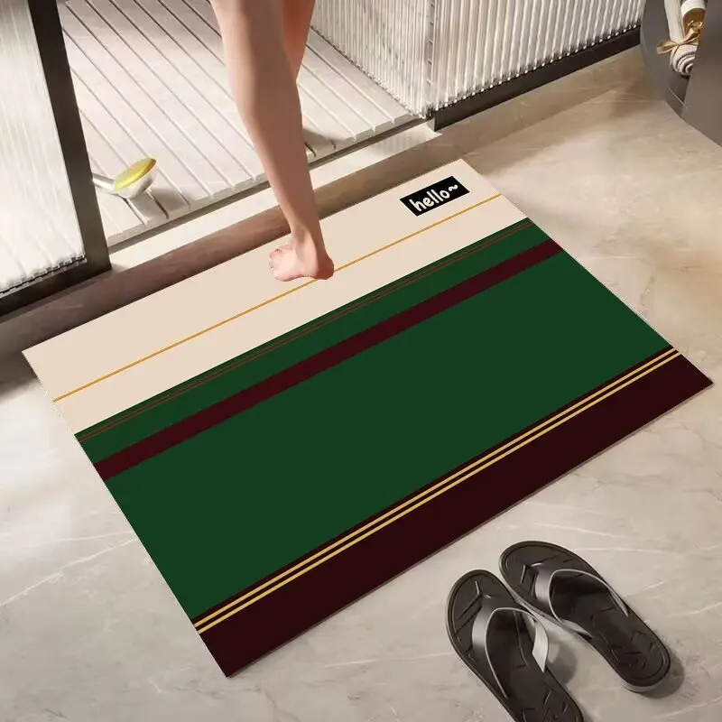 Toilet floor mat household diatom mud bathroom door absorbent mat toilet toilet floor mat non-slip mat carpet