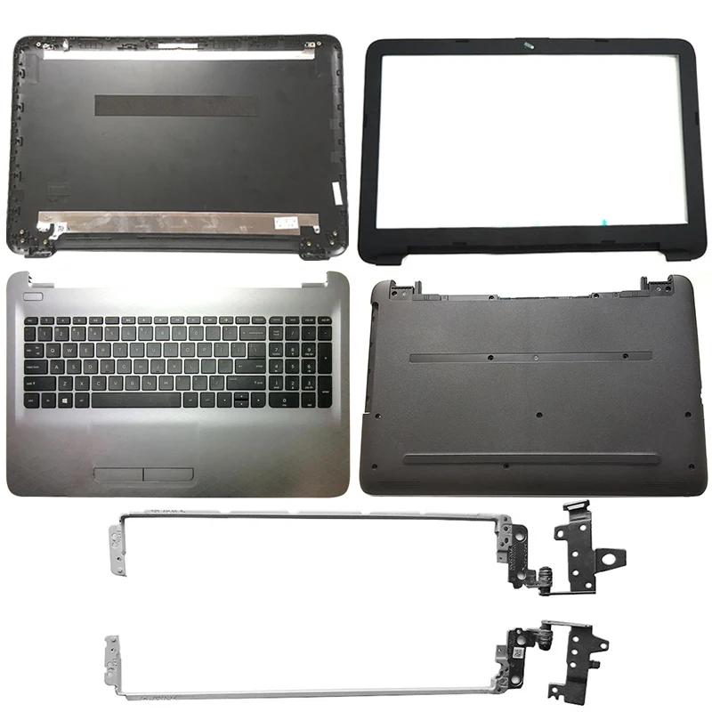 

Laptop LCD Back Cover/Front Bezel/Hinges/Palmrest/Bottom Case Silver For HP Pavilion 15-AY 15-BA 15-BD 250 G4 854987-001
