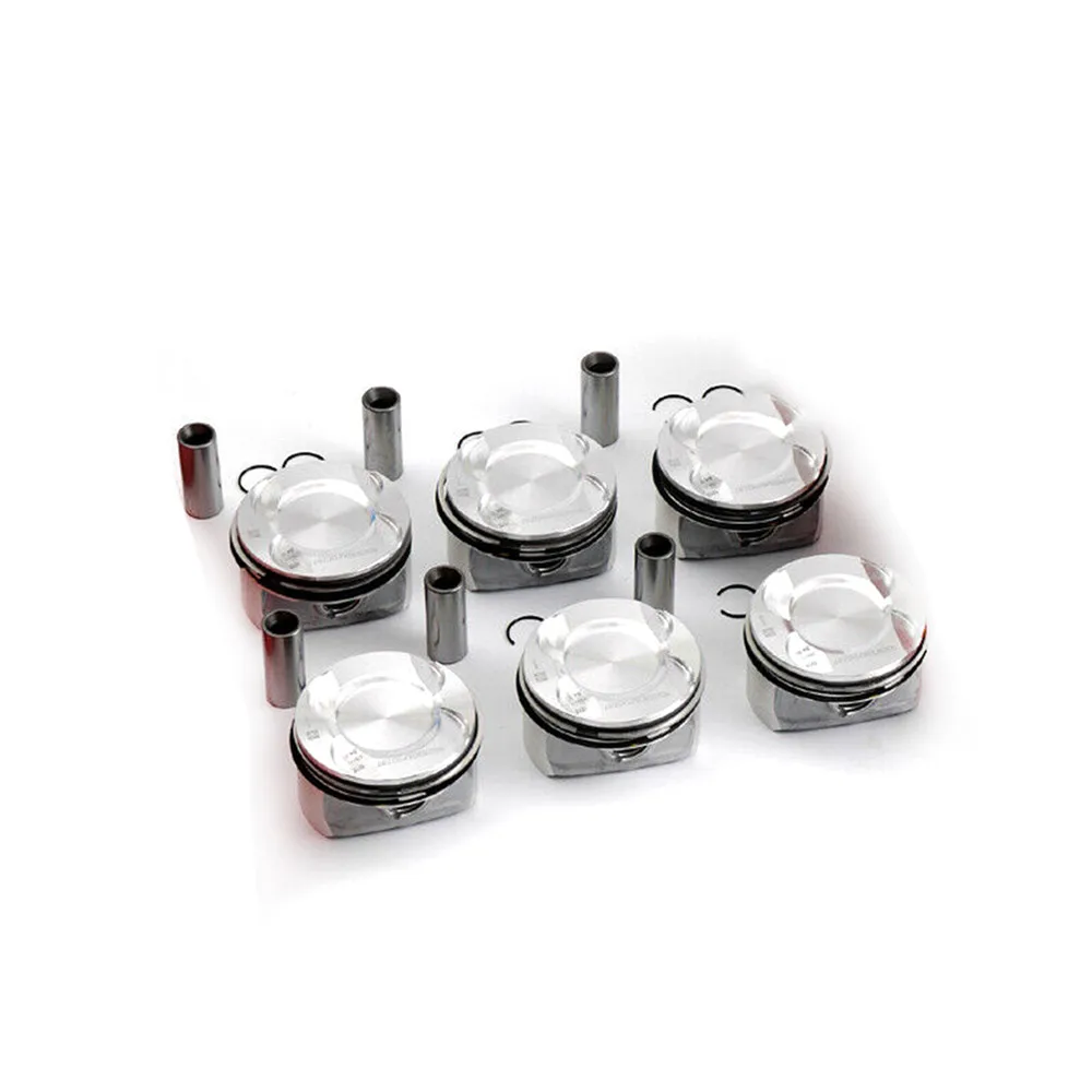 6pcs 11257564335 Car Pistons Rings Set Compression Ratio 9.3:1 for BMW E87 E90 E92 E60 130i 330i 530i N52B30 N52B30BF 3.0L L6