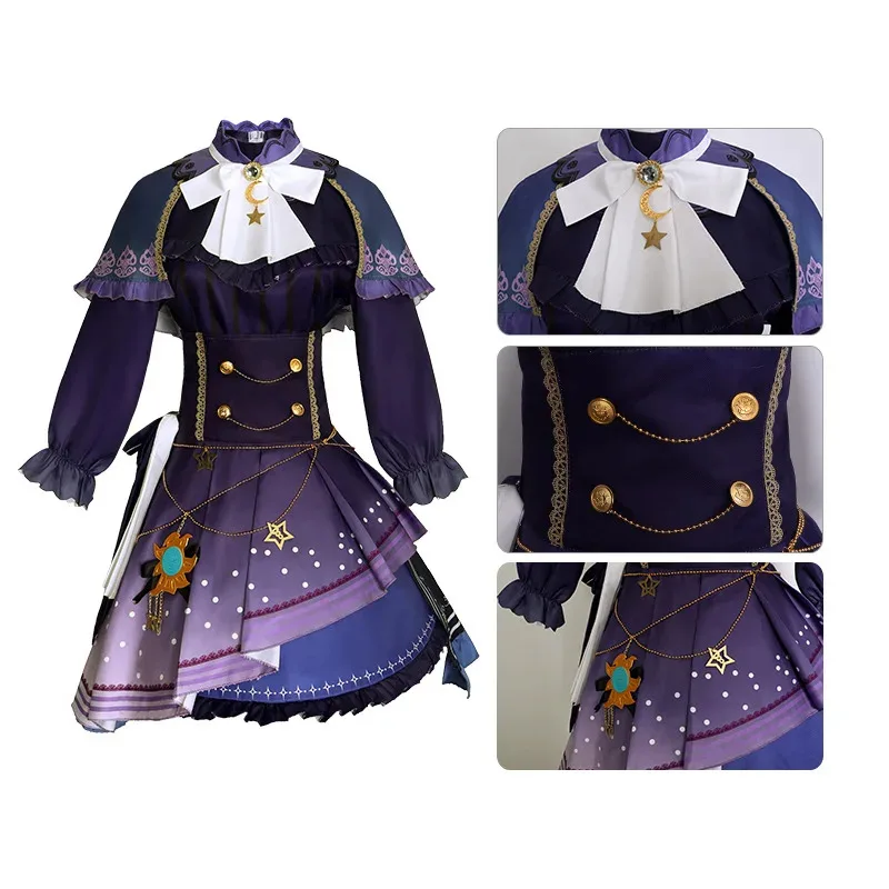 

Необычный проект Sekai Shinonome Ena, карнавальный костюм, парик Enanan Lolita, праздничный костюм, одежда горничной, платье для ролевых игр на Хэллоуин, 5ftu^