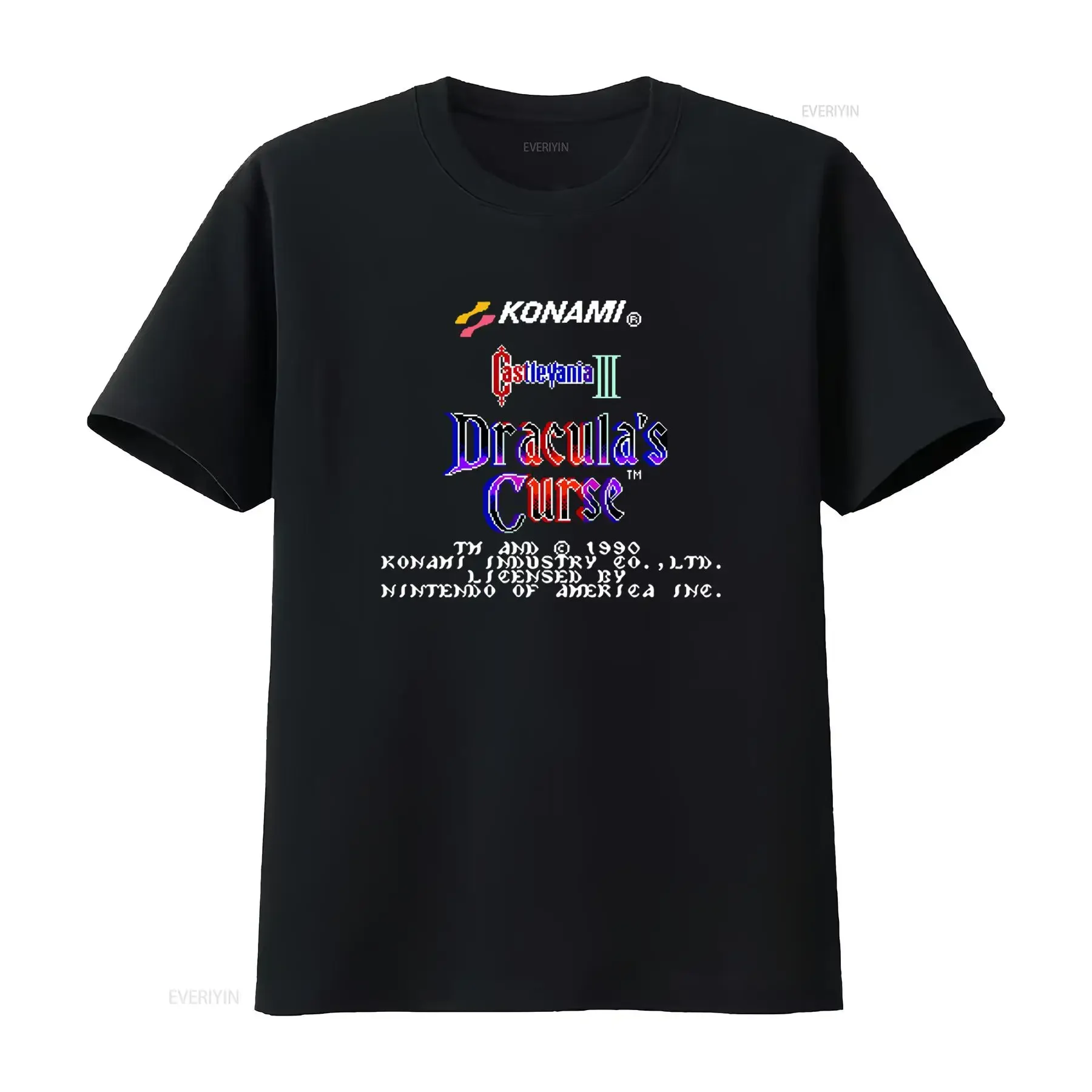 Castlevania 3 Dracula's Curse 8 Bit Arcade Classic Vintage Retro Design NES Famicom Game T Shirt All Sizes vintage Washed