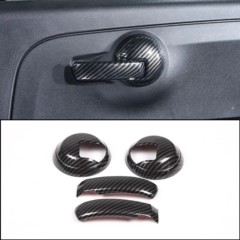 

For Fiat 500 2010-2022 Car Rearview Mirror Adjustment Switch Frame Door Storage Box Decorative Frame ABS Sticker Car Accessories