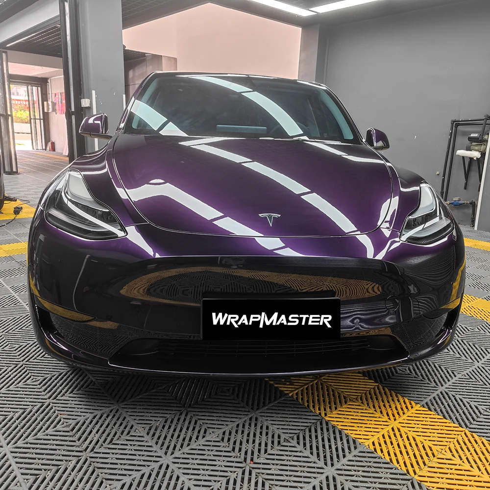 

Защитная пленка для автомобиля Wrapmaster PET Metal Ghost, темно-фиолетовая, виниловая пленка для автомобиля