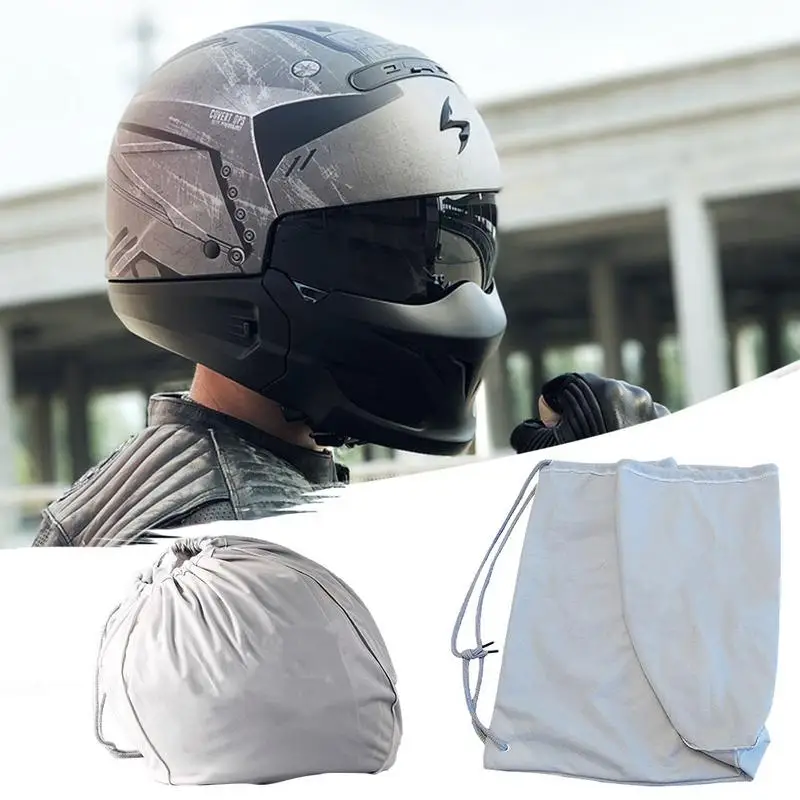 Waterproof Motorcycle Helmet Bag Equipment Bag Oversized Super Soft Short Plush White Storage Bags