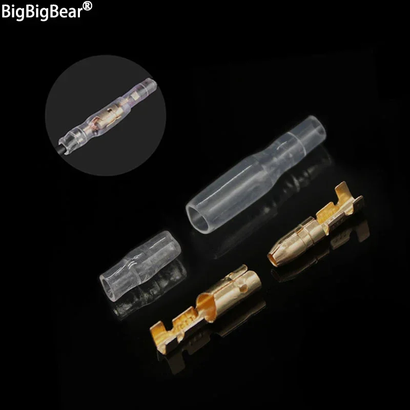 

4.0 Bullet Terminal Car Wire Connector Diameter 4mm Male and Female Terminal + Insulating Shell Cold Pressed Terminal