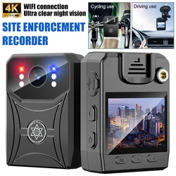 Ultra HD 4K 1080P Mini Camcorders WiFi Portable Digital Video Recorder Police Body Camera IR Night Vision Sports Back Clip DV