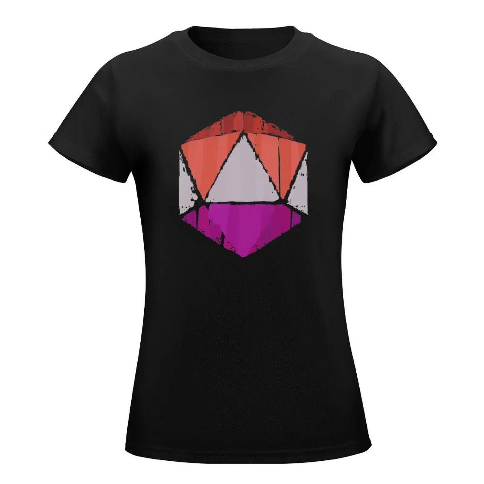 Life Is Strange True Colors Steph Lesbian D20 Distressed T-Shirt Short sleeve tee aesthetic clothes white t-shirts for Women