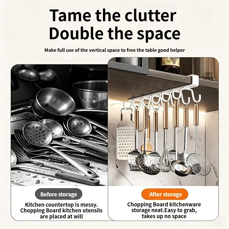 Punch‑Free Retractable Telescopic Pull‑Out Clothes Rail Heavy Duty Cabinet Mount Wardrobe Closet Hanging Storage Organizer