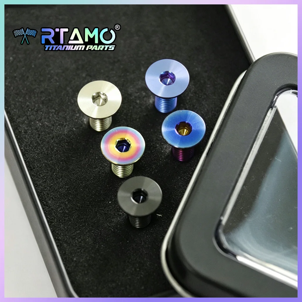 

RTAMO M5 Gr5 Titanium Bolt Hardware Steering Wheel Kit Screw Countersunk Design for MOMO/NARDI/GREDDY