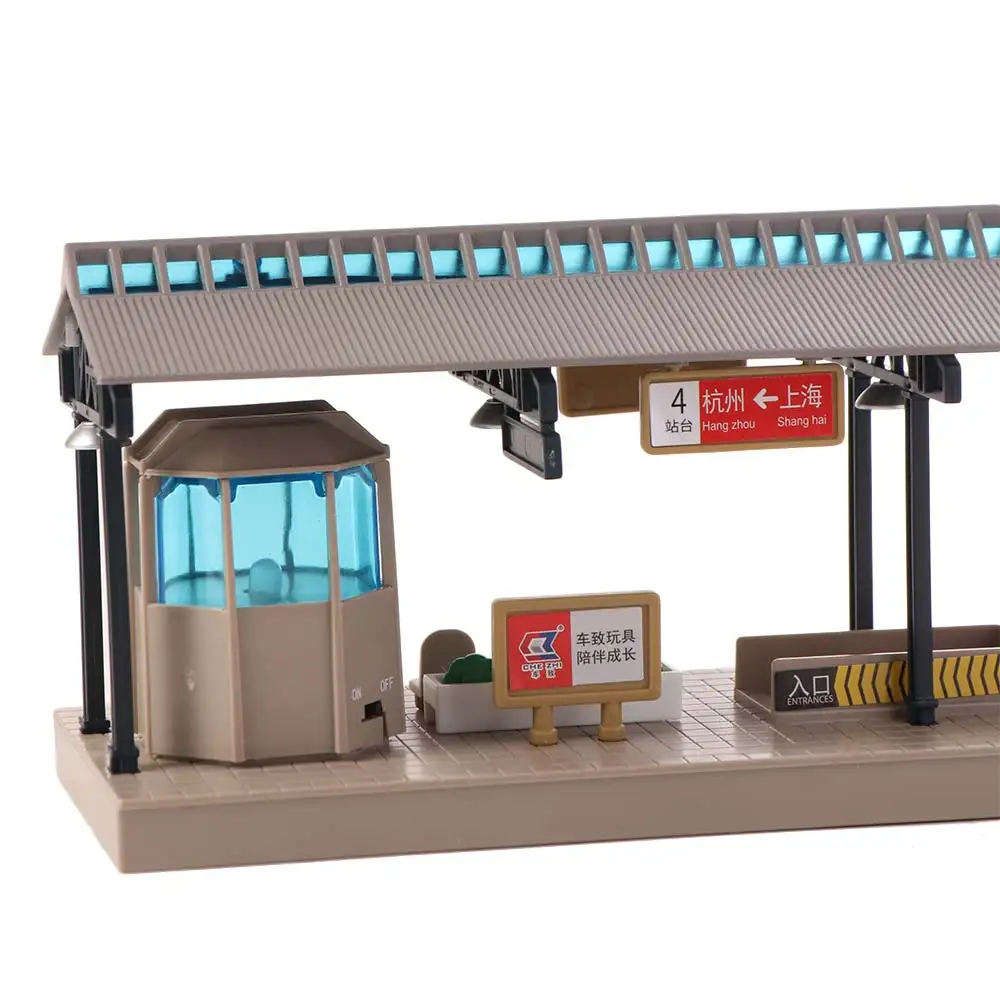 

1:64 Scale Metro Station Model Simulated Figure Display Miniature Subway Station Street View Micro Scene Props