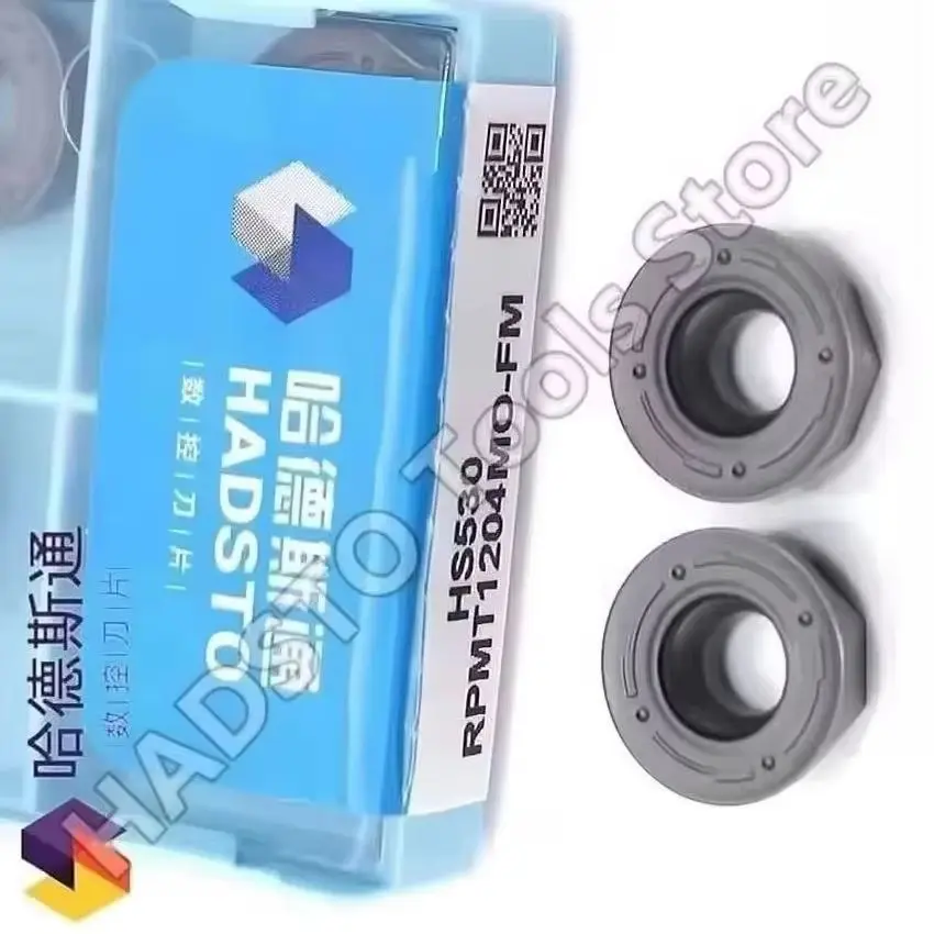 

RPMT1204MO-FM HS530 HADSTO CNC carbide inserts Milling inserts For Stainless steel, Mild steel 10pcs/box