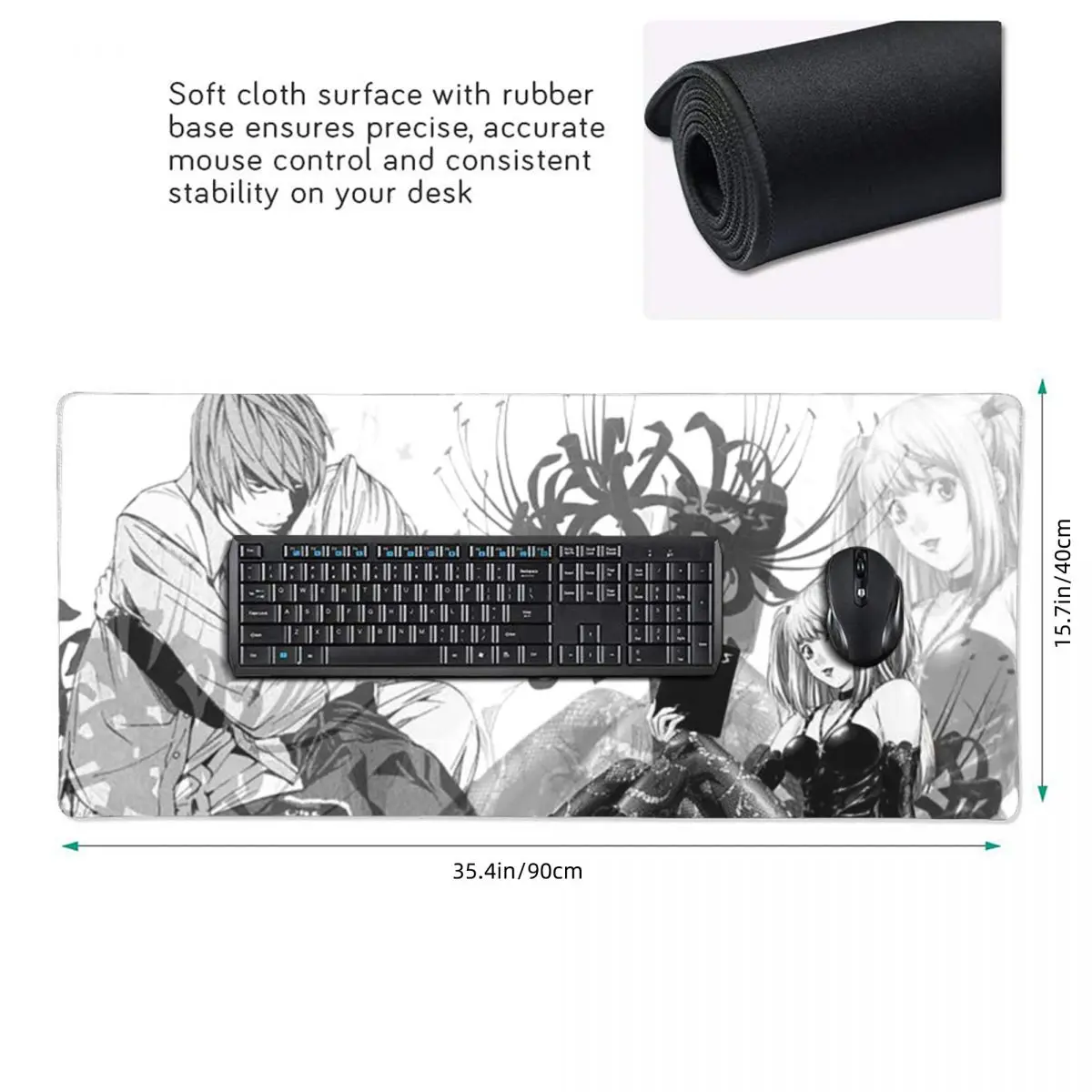 Death Note Anime Large Mouse Pad Computer Keyboard Mouse Mat Gaming PC Laptop Desk Mat Office Table Mats