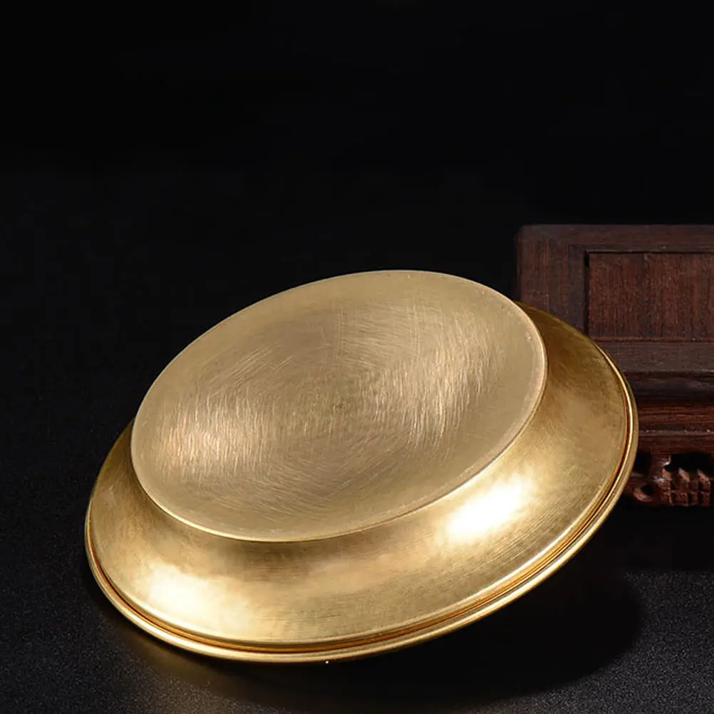 

Offering Tray Vintage Copper Multi-Function Offering Plate Plate For Temple Home Decor Use Multi-Function Food Worship