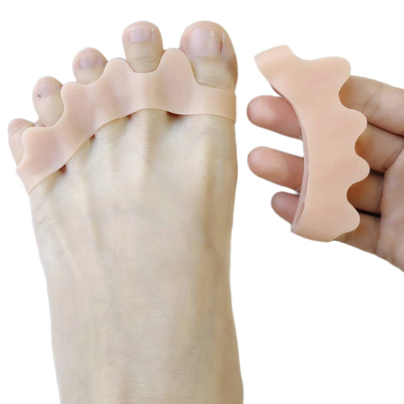 

1Pair Gel Thumb Valgus Bunion Adjuster Corrector Splitter Protector Foot Pain Relief Silicone Hammer Toe Separators Straighten