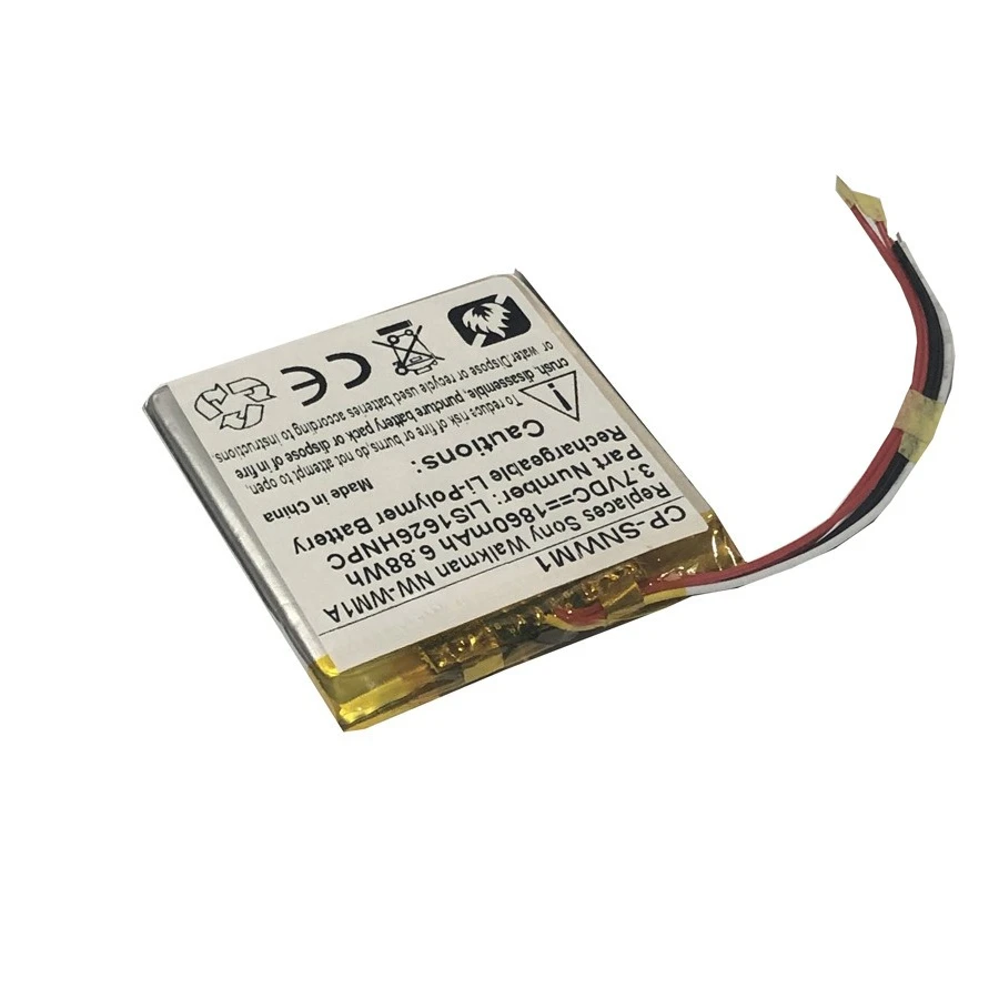 3.7V 1860mAh CP-SNWM1 Battery For Sony Walkman NW-WM1A NW-WM1Z DMP-Z1 MP3 Compatible LIS1626HNPC Rechargeable Batteries