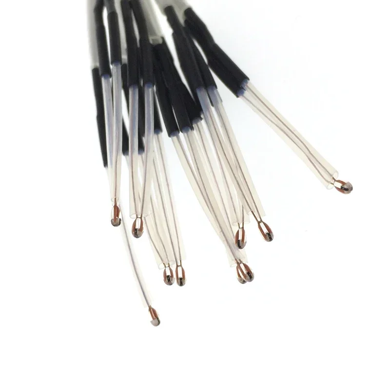 10 قطعة مستشعر درجة الحرارة طابعة ثلاثية الأبعاد مختومة من الزجاج أحادية الطرف تستخدم 100k B 3950 1% 1M Therned NTC الثرمستور