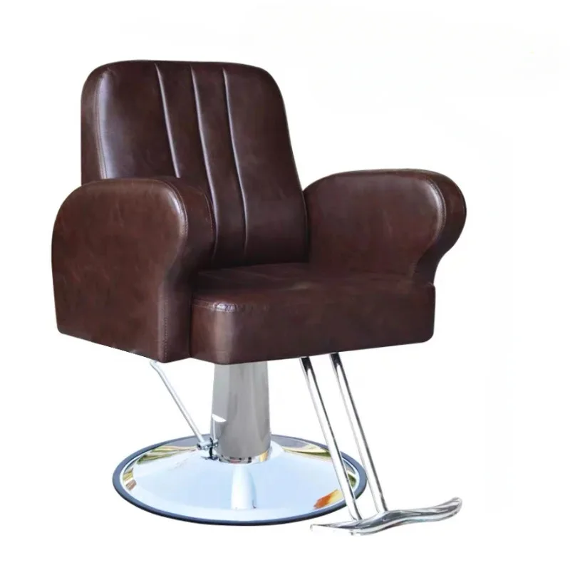 Luxury barber chair, hairdressing reception, beauty and grooming chair, ergonomic chair, stylist, chamfering, Silla De Barbero