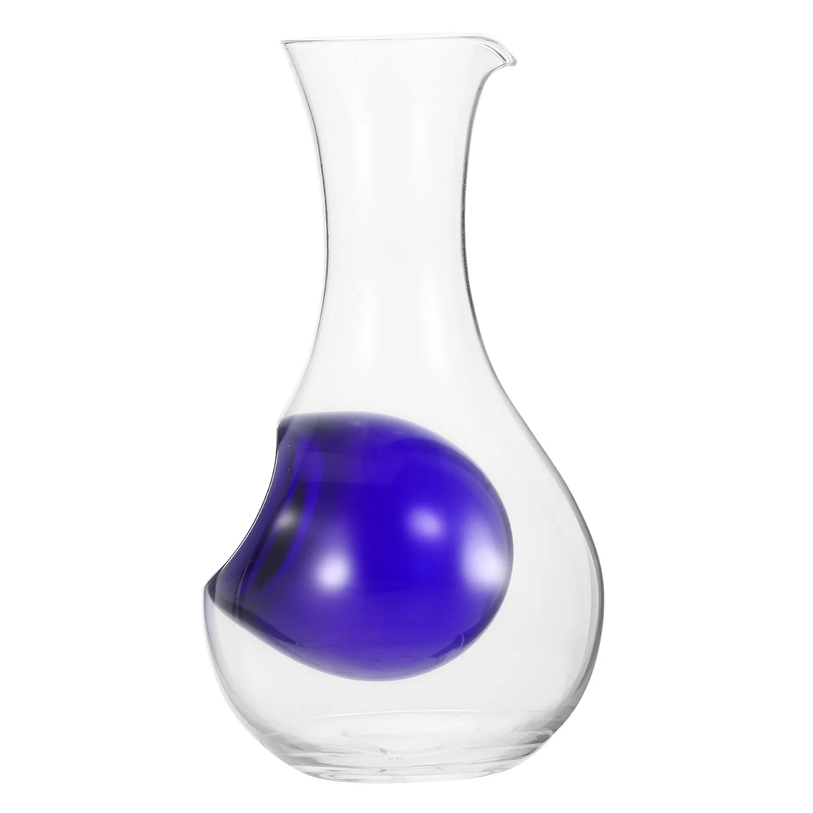 Japanese Crystal Glass Slanted Mouth Cold Sake Decanter Wine Carafe with Angled Spout Large Capacity Aeration Design for Home