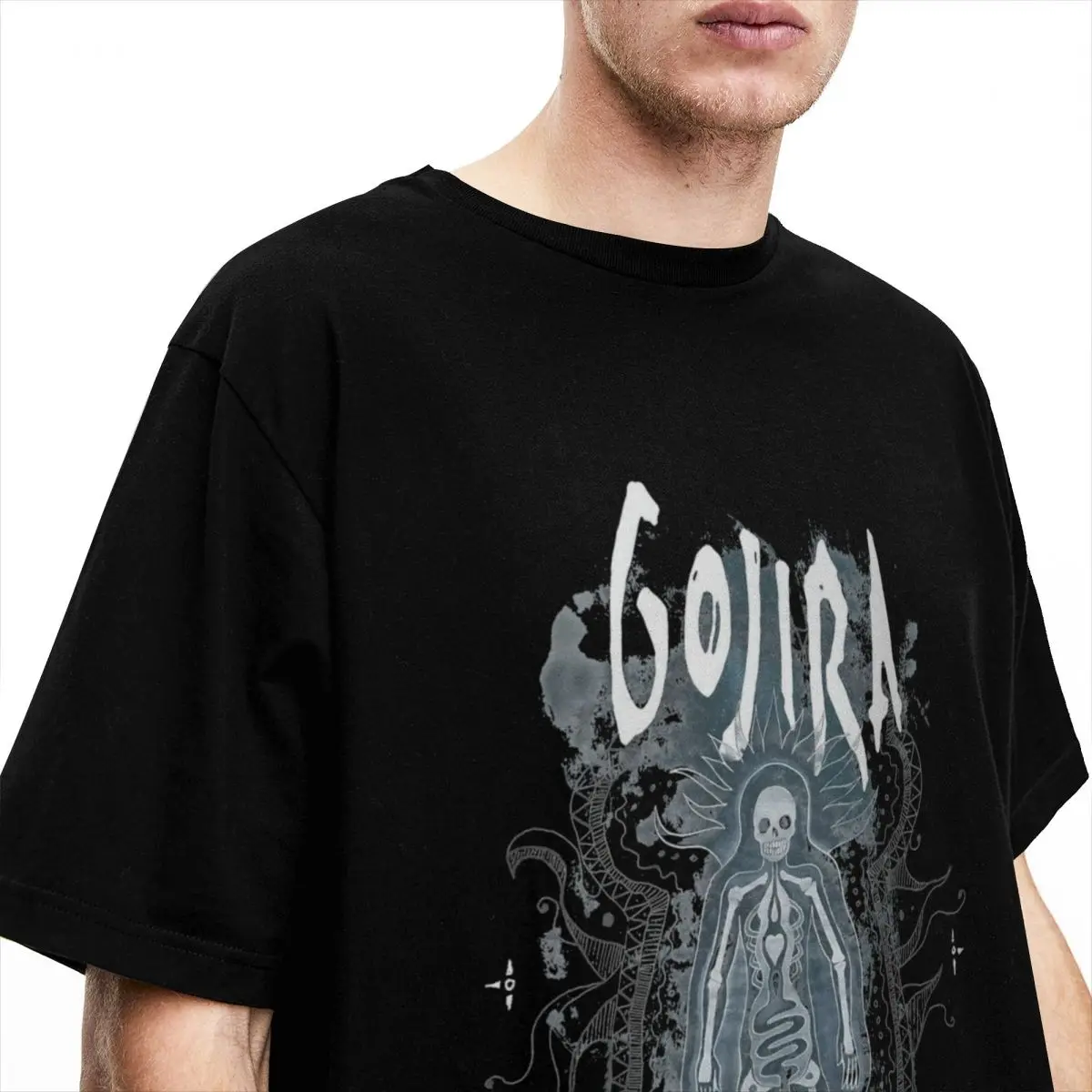 Men Women Gojiras Music Band Graphic Printed Tee Shirt Accessories Crazy Pure Cotton T Shirt Tee Clothing Graphic Printing