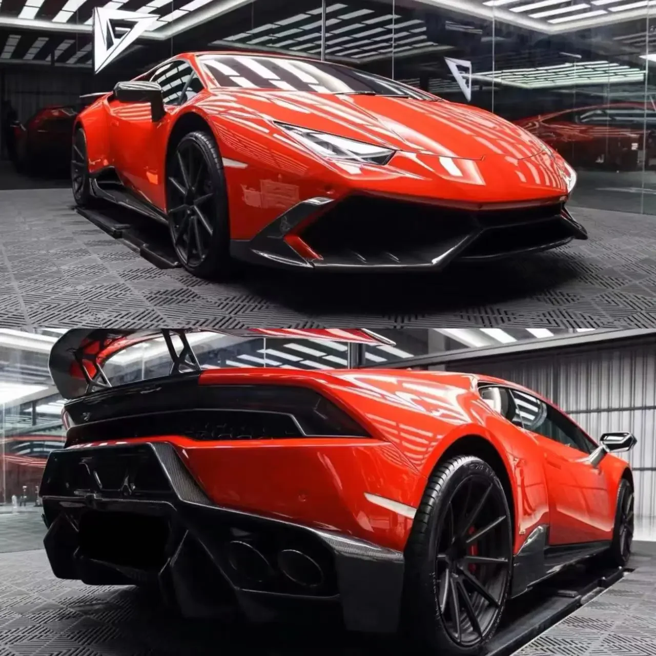 Lamborghini LP610 body kit car body parts MSY style carbon fiber body kit front lip rear axle exhaust