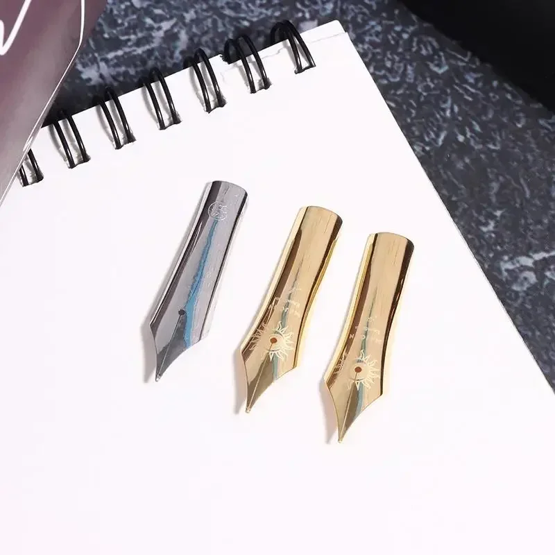 

1 шт. No 8 перьевое перо F/M BOCK серебряная глянцевая F-образная ручка, совместимая с перьевым пером NO.8 P139 P140