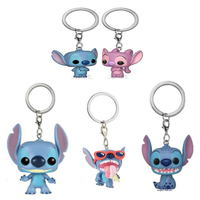 Stitch & Angel Vinyl Keychain Action Figures Collection Model Toys