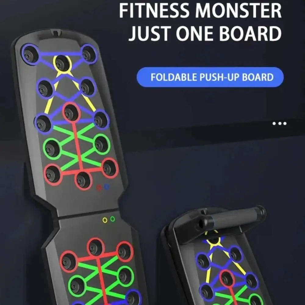 Tabla de flexiones multifuncional 22/28 en 1 con cuerda de tensión, equipo de ejercicio para el hogar, barra de realce portátil colorida para gimnasio