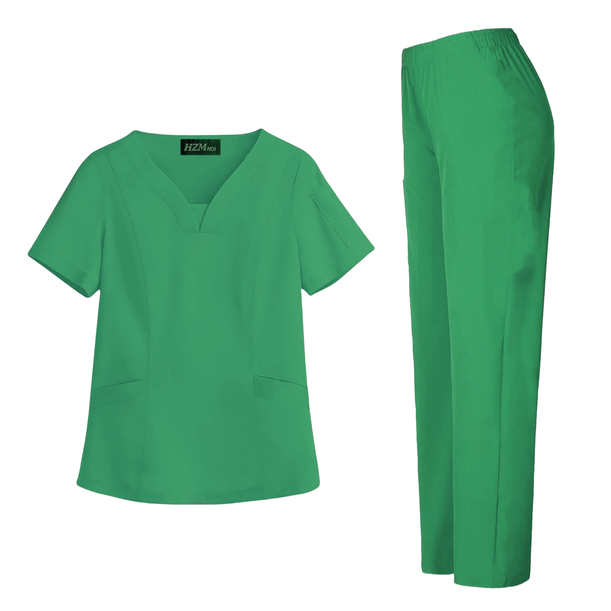 Surgical Uniforms Woman Scrub Set Medical Nurse Beauty Salon Workwear Clinical Scrubs Top + Pant Spa Doctor Nursing Tunic Suit