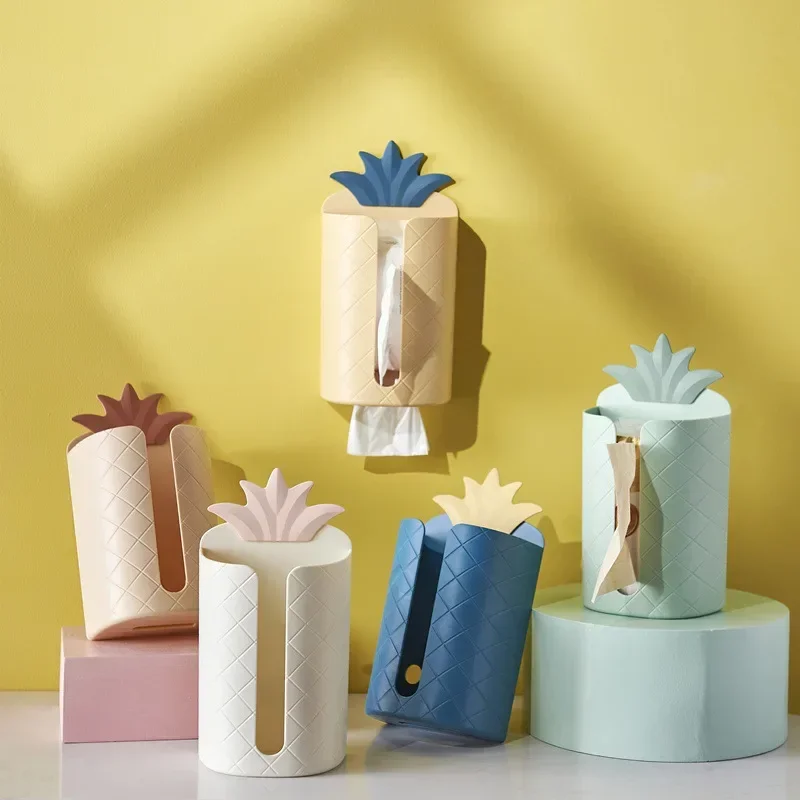 

Fashionable Color Blocked Strawberry Paper Box, Multifunctional Cartoon Paper Box, Nail Free Cute Tissue Box, Home Decor Shelves