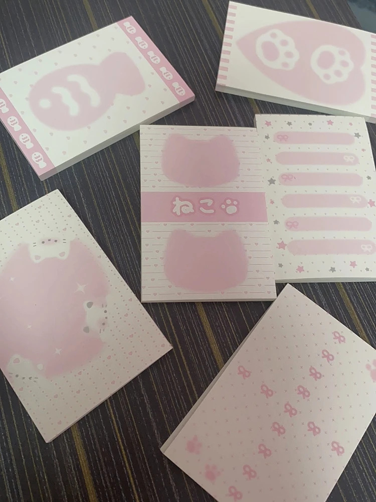 50 Pcs/Pack Korean Style Memo Pad Tearable Paper Pad Learning Make Plan Stationery Memo Paper Leave Message Take Notes