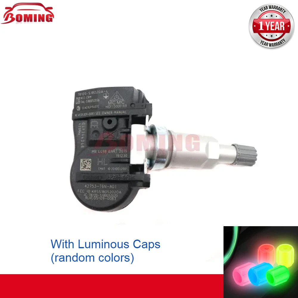 

42753-T6N-A01 новый автомобильный датчик контроля давления в шинах TPMS 433 МГц для Honda Odyssey Pilot Ridgeline Acura NSX RDX TLX