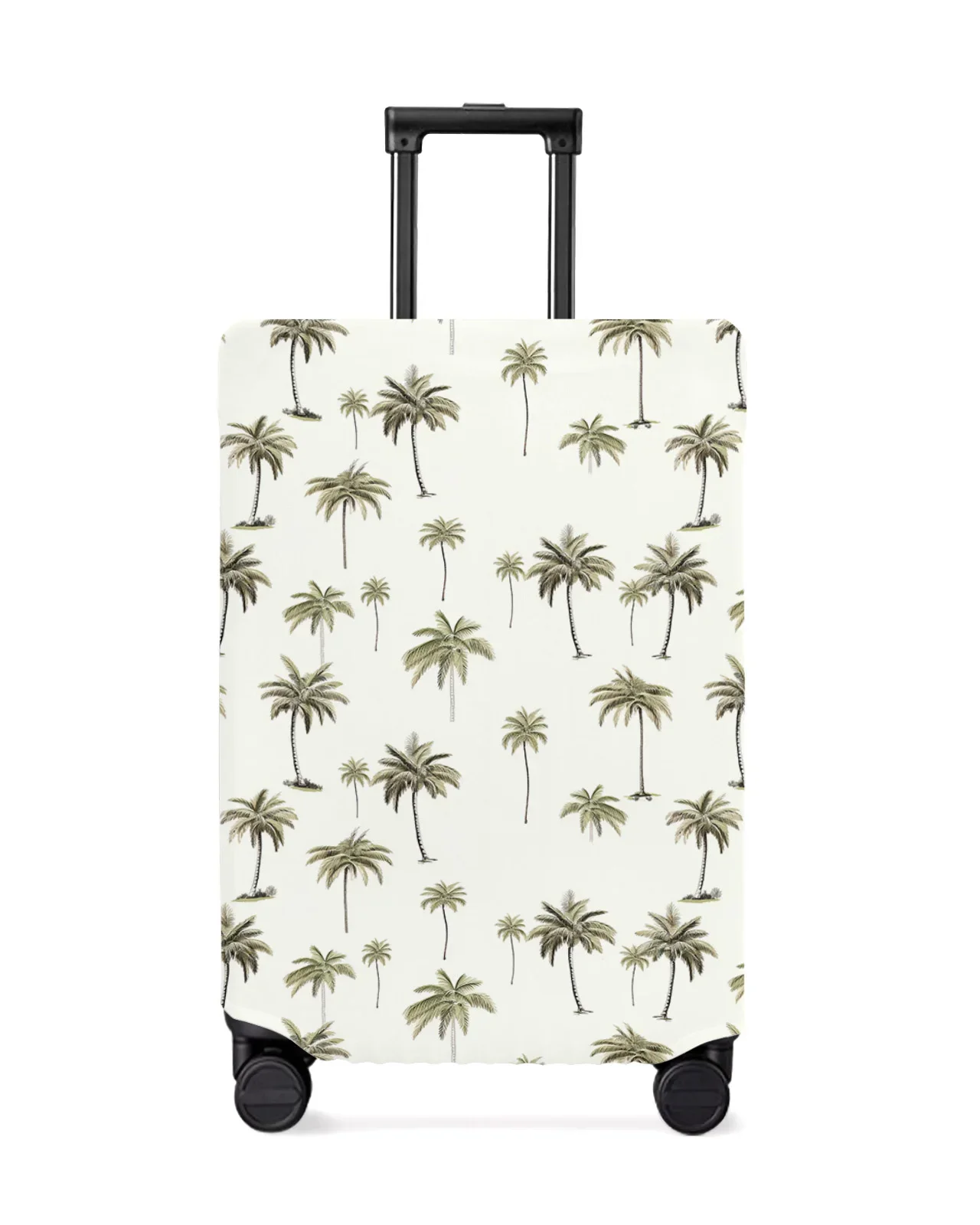 Palm Trees Plant Leaves Luggage Cover Stretch Suitcase Protector Baggage Dust Case Cover for 18-32 Inch Travel Suitcase Case