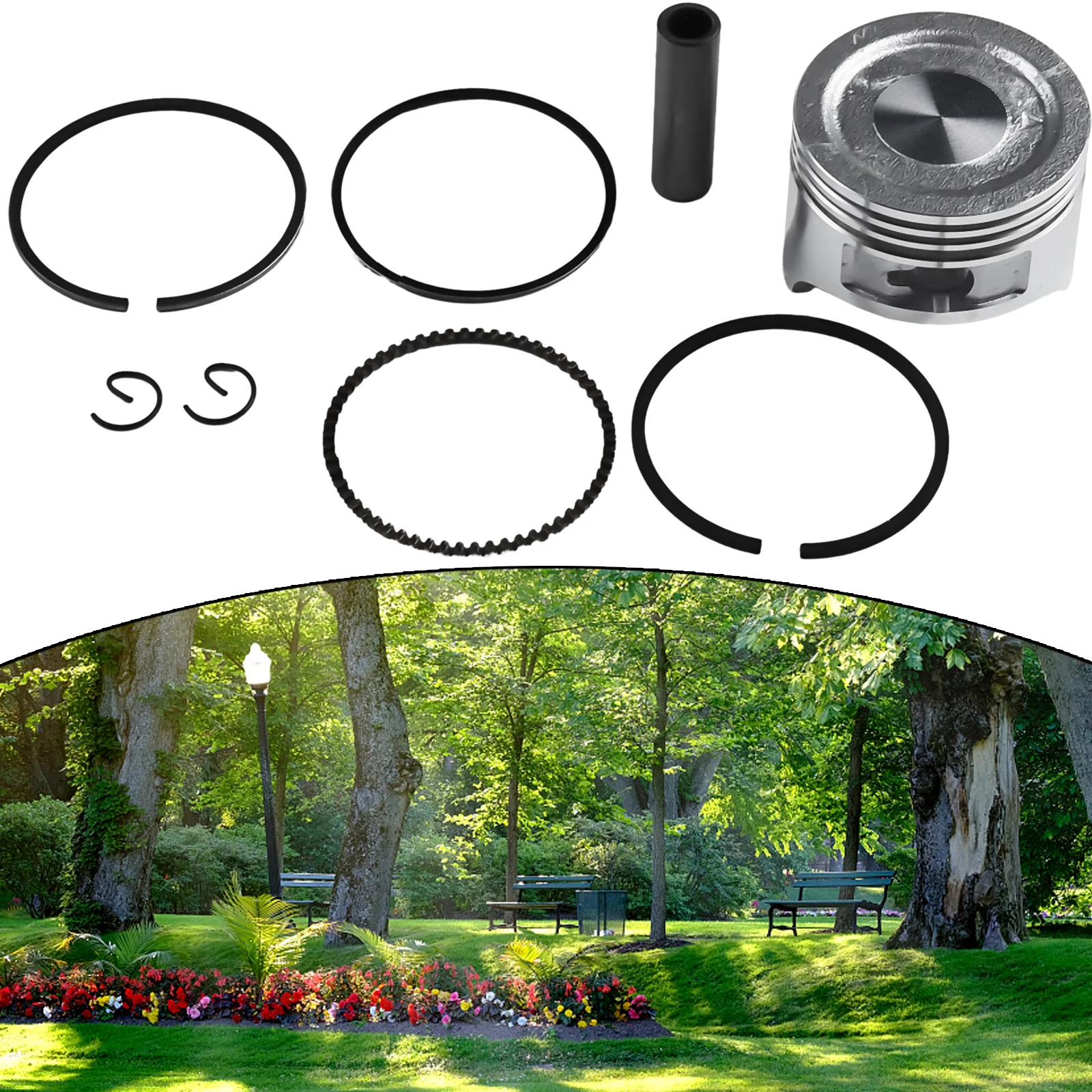 Standard For Piston and Ring Assembly for GX120 Engine 60mm Bore Matches Factory Dimensions and Fit 13101-ZH7-010