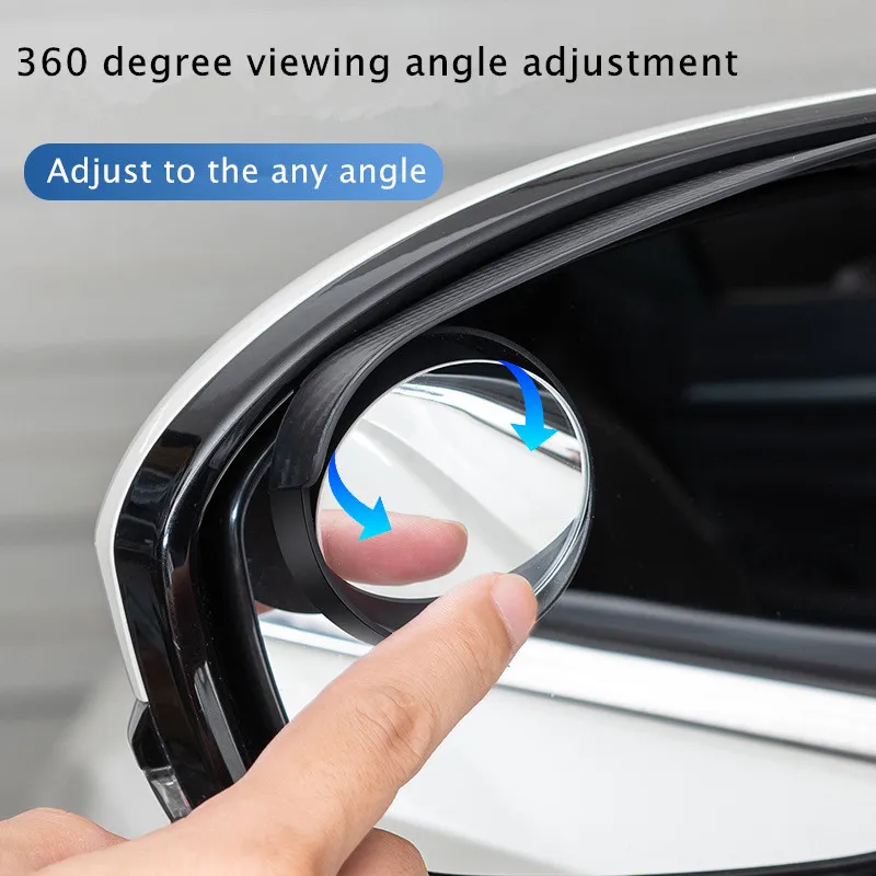 Waterproof Car Rearview Mirror with Rain Shield Cover Blind Spot Mirror Car Round Convex Mirror Wide Angle Car Reverse Mirrors