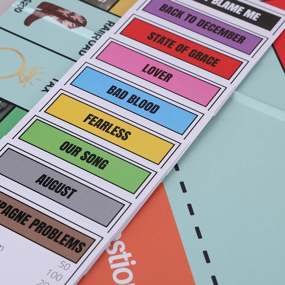 Board Game Fun Party Game Fans Interactive Board Game Family Games for SWIFTOPOLY For Taylor Swiftie Monopoly Board Game For Kid