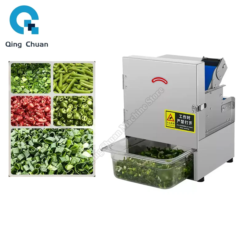 Chopping Machine Commercial Small Automatic Chili Ring Leek Celery Parsley Minced Electric Slicer