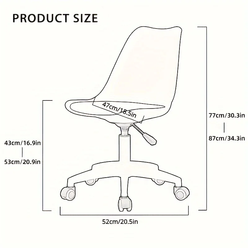 Transparent office computer chair, swivel chair, makeup room, rotating and lifting high stool chairs for bedroom  single chair image 3