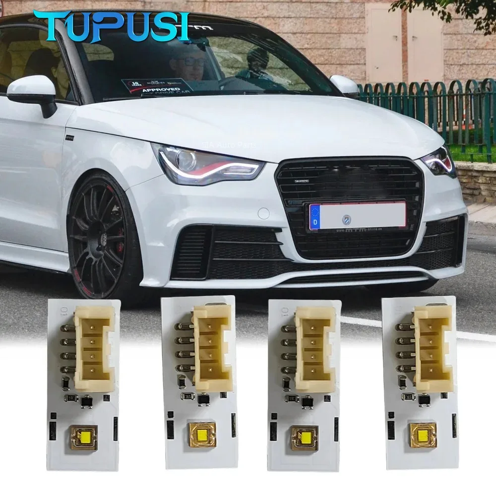 Schede DRL a LED bianche per Audi A1 S1 2011-2014 Faro allo xeno LED Luce di marcia diurna Chip Accessorio per auto 8X0998475 8X0 998 475