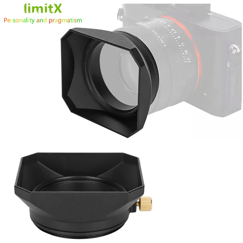 2 Copriobiettivi Da 39mm Per Fuji XF 27mm F/2.8 E Leica M – Tappo Centrale In ABS (Nero) - 3