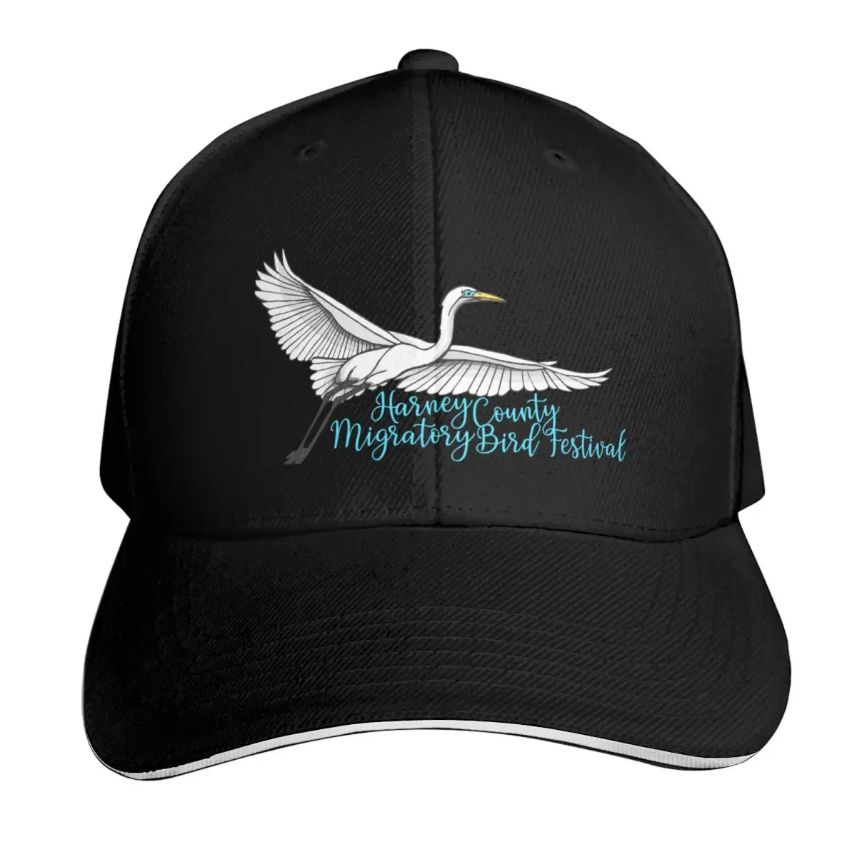 2023 Harney County Migratory Bird Festival Baseball Cap Quick Dry Performance Cotton Twill Breathable Contrast Two Tone Brim