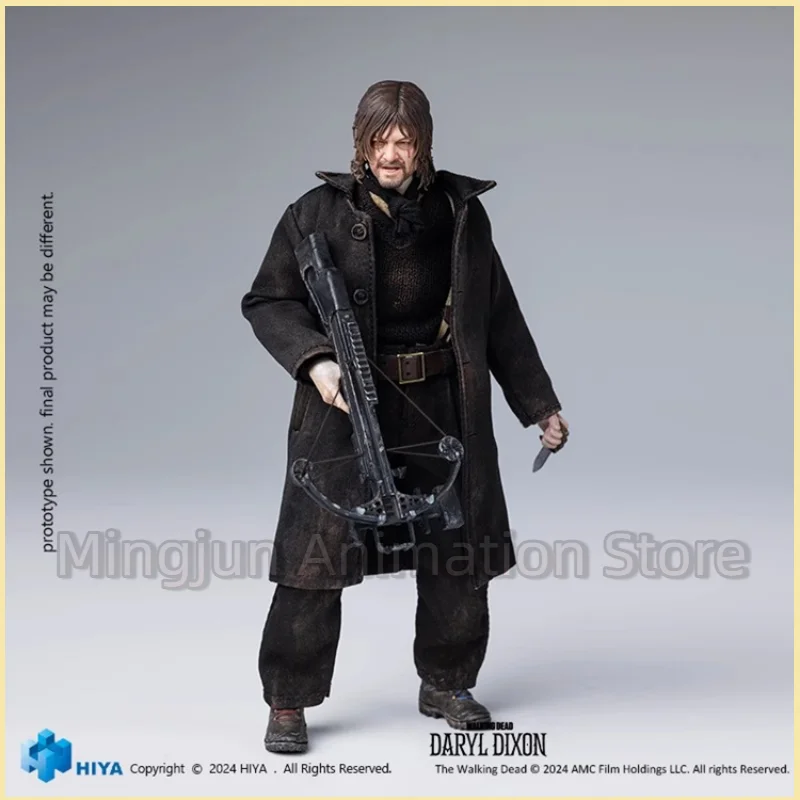 【متوفر】متوفر في المخزون الأصلي HIYA 1/12 The Walking Dead Daryl Dixon سلسلة رائعة من الرسوم المتحركة نماذج هدايا مخصصة