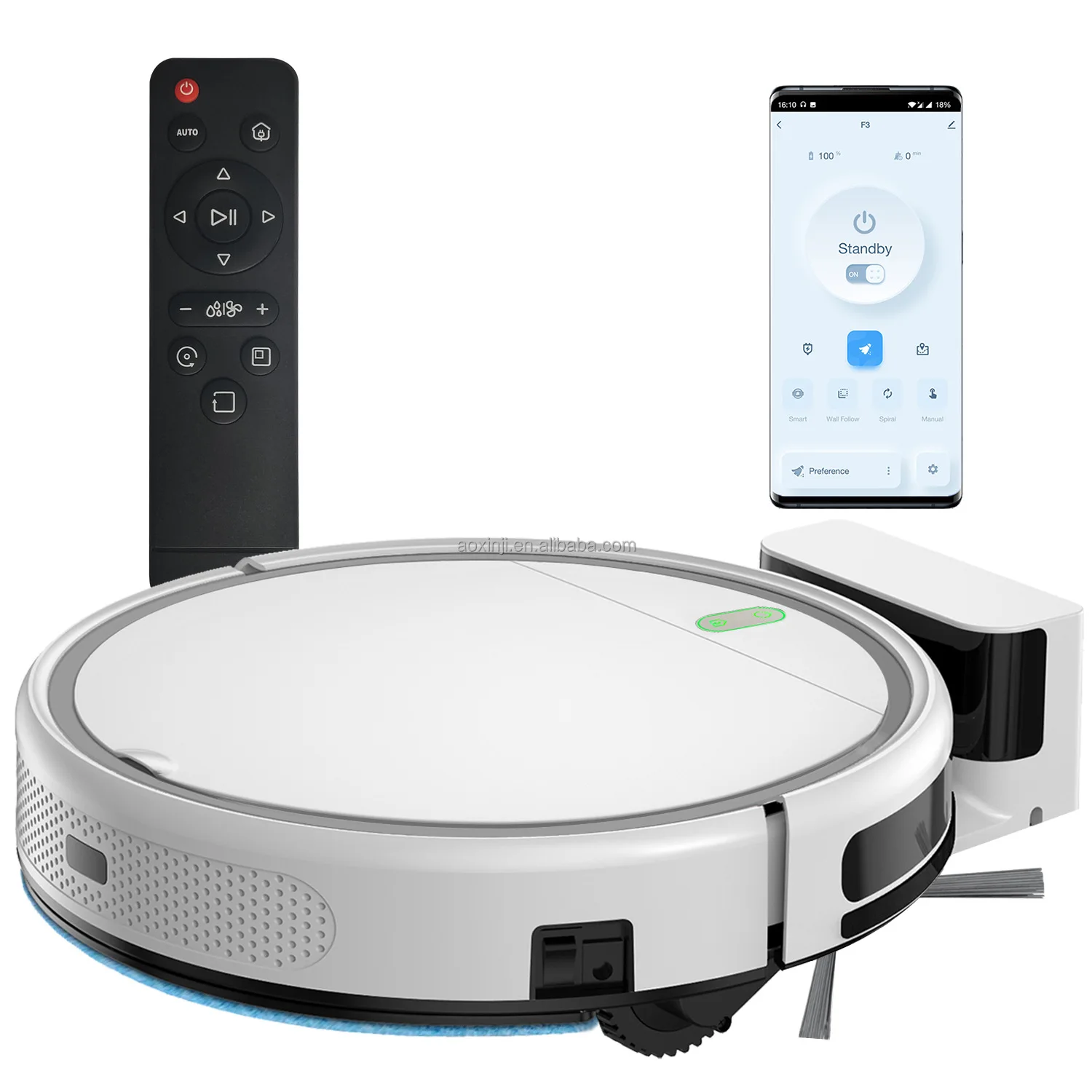 

Intelligent Robotic Vacuum Cleaner, Fully Automatic Household Sweeping, Vacuuming, And Mopping, With Automatic Charging.