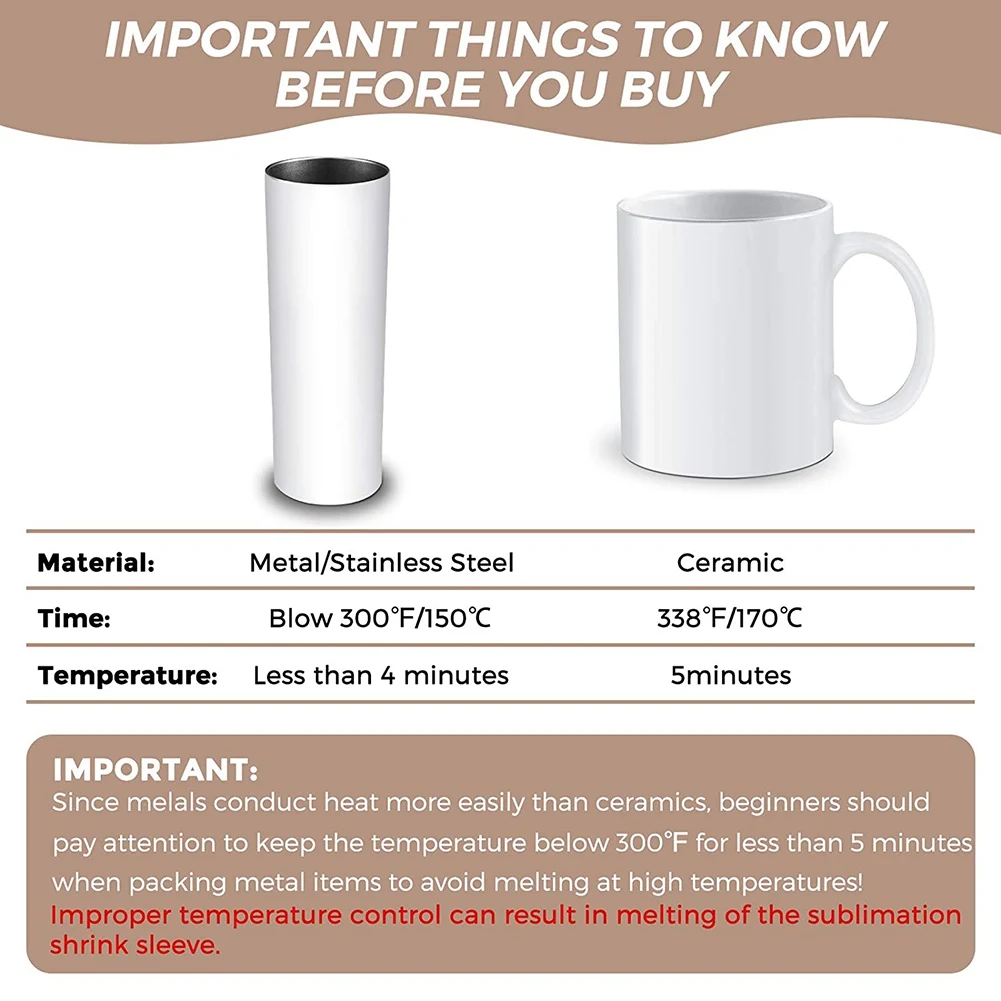 70 шт., сублимационная термоусадочная пленка, 5X10 дюймов, термоусадочная пленка, термоусадочная пленка, сумки, белые термоусадочные ленты для кружки